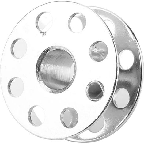100 bobines de couture en métal pour machines à coudre industrielles universelles (270010 avec trous) (1/5)