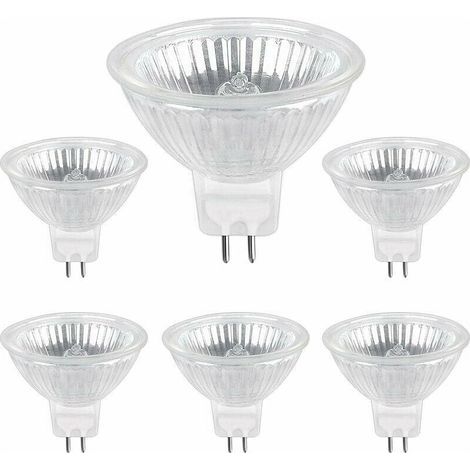 Ampoule Halogène Dimmable GU5.3 MR16 35W 12V Blanc Chaud 2700K - Pack de 6 (1/5)