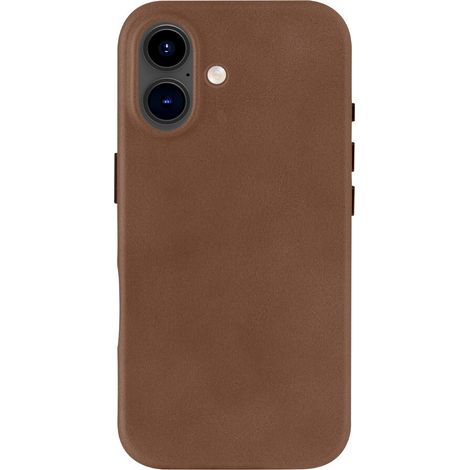 dbramante Roskilde Leder-Case mit MagSafe für iPhone 16, braun