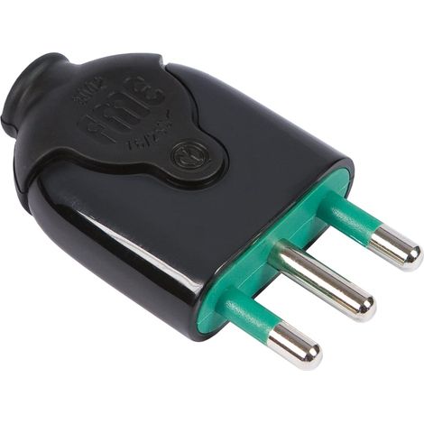 Spina Diritta 16A+T Nera                 80021 Fme (1/3)