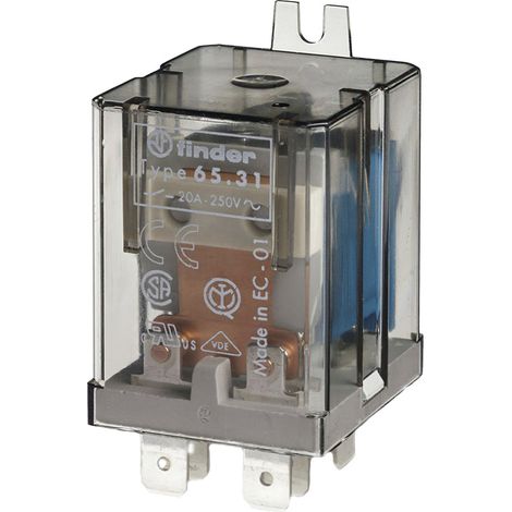 Finder 65.31.8.230.4000 Steckrelais 230 V/AC 20 A 1 Schließer, 1 Öffner 1 St.