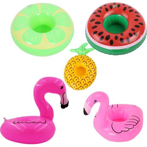 Aufblasbare Becherhalter – Strapazierfähiges PVC – Für Pool, See, Strand, Party – 5 Stück (1/5)