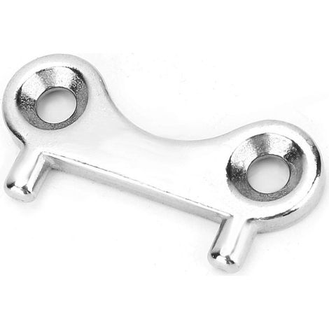 Clé de plaque de remplissage , clé de pont de bateau universelle, réservoir de carburant pour eau, gaz (argent).
