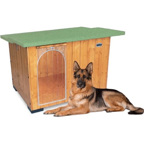 Cuccia in Legno per Cani da Esterno Tendina OMAGGIO mod. Italy MADE IN ITALY D - Pastore 102x88xH78 Tendina OMAGGIO (1/5)
