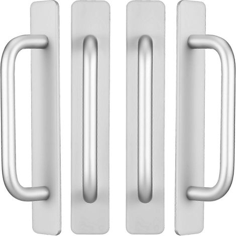 Lot de 4 poignées de porte sans perçage en alliage d'aluminium pour armoire et placard (1/4)