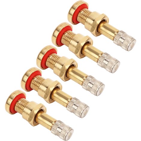 Lot de 20 valves de pneus tubeless pour camions, bus et fourgonnettes, en métal haute dureté et résistant aux rayures, pour trous de valve de 9,7 mm. (1/5)