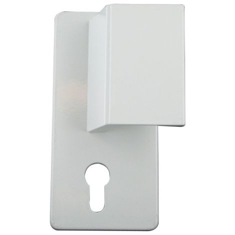 THIRARD - Poignée Beluga pour porte palière, droite, blanc - THIRARD