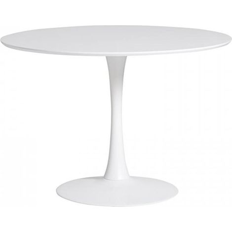 Mesa redonda Onda acabado blanco 75 cm(alto) 110 cm(ancho) 110 cm(largo) (1/3)