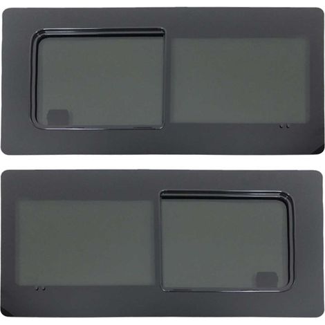Set de Baies vitrées coulissantes pour VW T5 2003-2015 Empat L1/L2 Noir 2x