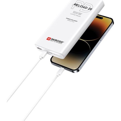 Power bank reload 20 pd 100 w, práctico power bank con power delivery y quick charge para modo de carga rápida. la capacidad máxima 20000 mah