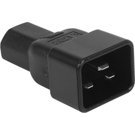 Adaptateur secteur IEC 320 C13 vers C20, couleur beige, convertisseur IEC 15 A vers 10 A, 16 A vers 10 A, C20 16 A vers C13 10 A (1/5)