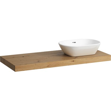 LAUFEN LANI Plan de toilette, une découpe à droite, (1/4)