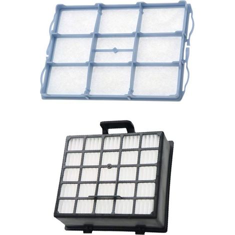 2 pièces d'aspirateur (1 filtre moteur + 1 filtre HEPA) pour série Bosch BSGL VSZ BSD BSA (1/5)
