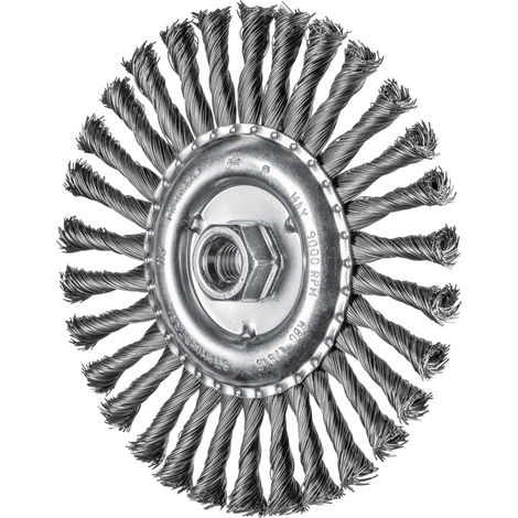 PFERD TOOLS Rundbürste gezopft RBG Ø 178x13 mm M14 Stahl-Draht-Ø 0,50mm Winkelschleifer