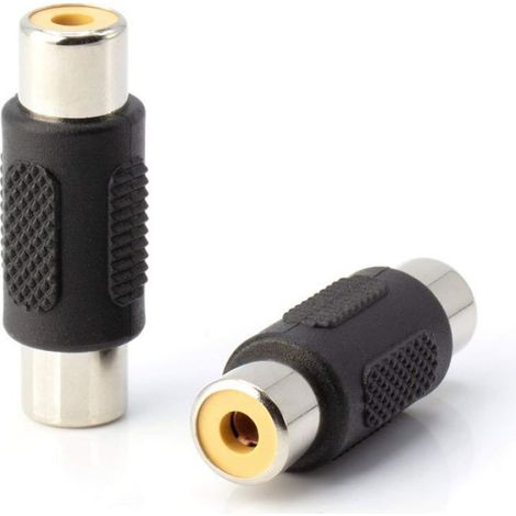 Adaptateurs RCA, coupleurs femelles-femelles, rallonges, cartouches - Connecteurs RCA audio/vidéo - Kit de 4 pièces (1/4)