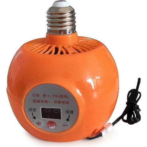 Lampe chauffante isolante étanche pour poussins et porcelets, avec contrôle de température, pour l'élevage et la couvaison. (1/5)