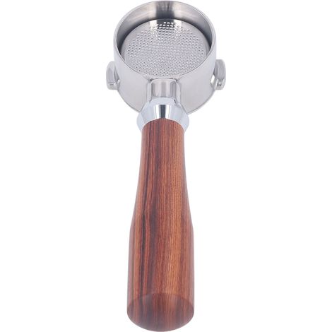 Manico portafiltro senza fondo, da 51 mm con 2 alette, ricambio per la macchina da caffè ECO310 Classic Dalbergia Cochinchinensis. (1/5)