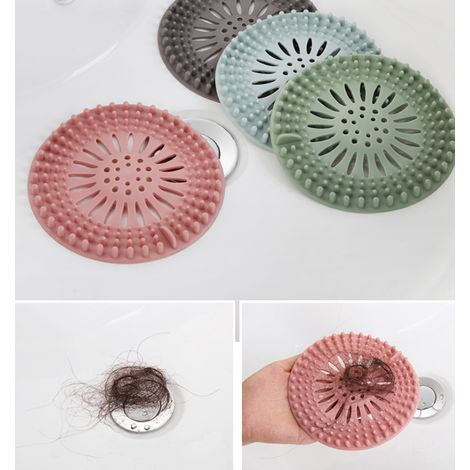 Ensemble de 8 pièces pour siphon de sol, filtre pour siphon d'évier, filtre collecteur de cheveux, convient aux salles de bains et aux toilettes.