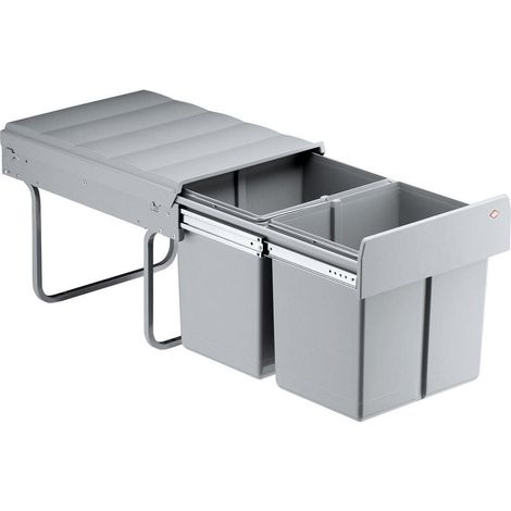 WESCO 787811-85 Einbau Abfallsammler Double-Master 40 DT, alugrau (1/5)