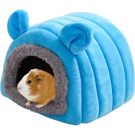 Cave Pour Hamster - Maison De Repos Pour Petit Animal - Abri Chauffant Et Lavable En Machine - 18 X 18 X 14 Cm - 1 Pièce (1/5)