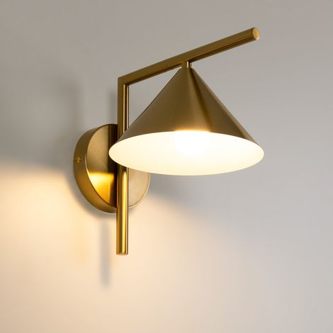 Aplique De Pared De Diseño "LUSSY" - E27 - Dorado