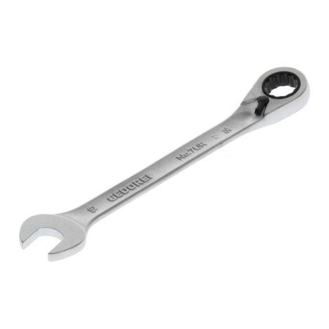 GEDORE Clé mixte à cliquet 7 UR ouv. de clé 15 mm L. 200 mm ( 4000821927 ) (1/5)
