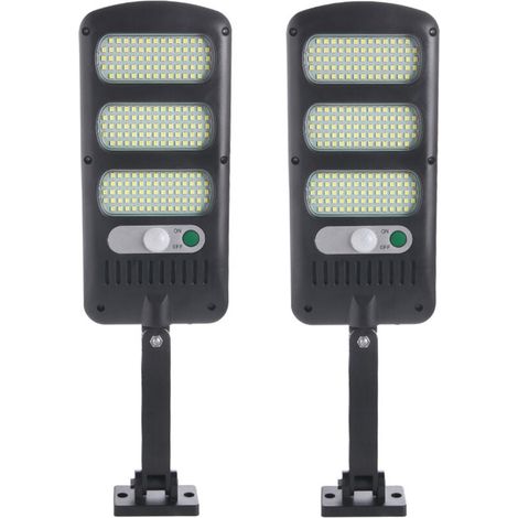 Solarleuchten für den Außenbereich, 2er-Pack, 213 LED-Sicherheitsleuchten für den Außenbereich mit Bewegungsmelder, 180° verstellbar, wasserdichte Solarleuchten für Außenwand, Garten, Weg, Veranda (1/4)