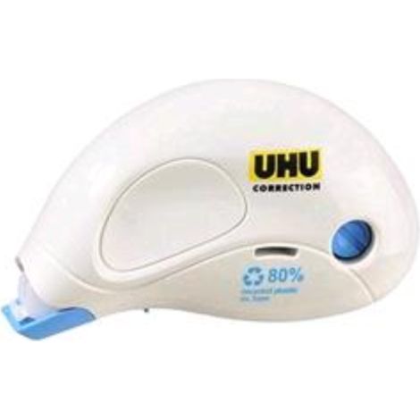 UHU COMPACT CORRETTORE A NASTRO 5MM X 10MT COLORE FUSTO BIANCO