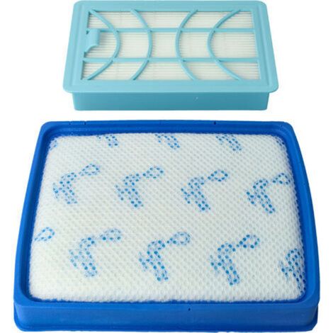 Filterset kompatibel mit Philips PowerPro Expert FC9728/01, FC9728/81, FC9729/09, FC9730, FC9731, FC9732 – 2 Ersatzfilter (1/4)