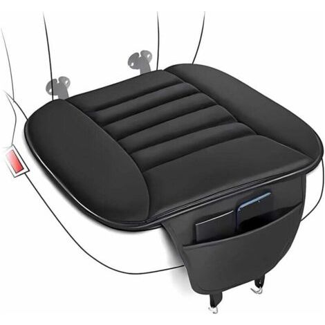 Coussin de siège de voiture noir, coussin de siège de conducteur, rehausseur de voiture, coussin de siège confortable, coussin de siège intérieur