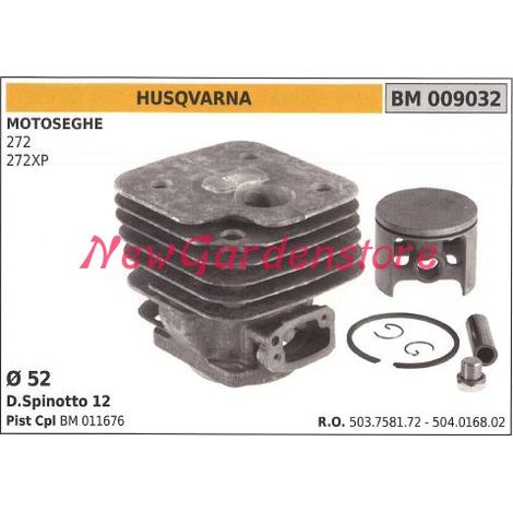 Cilindro pistone segmenti HUSQVARNA motore motosega 272 272XP 503758172  504016802