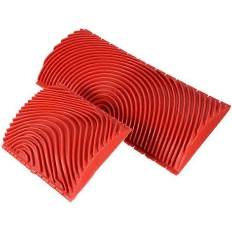 Lot de 2 rouleaux à peinture imitation bois pour peintures murales, textures murales et outils de peinture artistique (1/4)