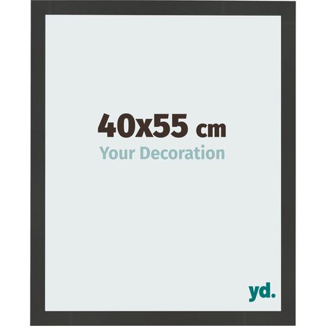 yd. - Cadre photo 40x55 - Noir Grain de Bois - MDF - Bologna (1/5)