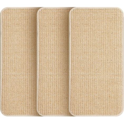 3er-Set Katzenkratzmatten, Sisal-Kratzbretter, 40 x 30 cm, strapazierfähige Kratzmatten, geeignet für Sofatüren, um Katzenkratzer zu verhindern (1/5)