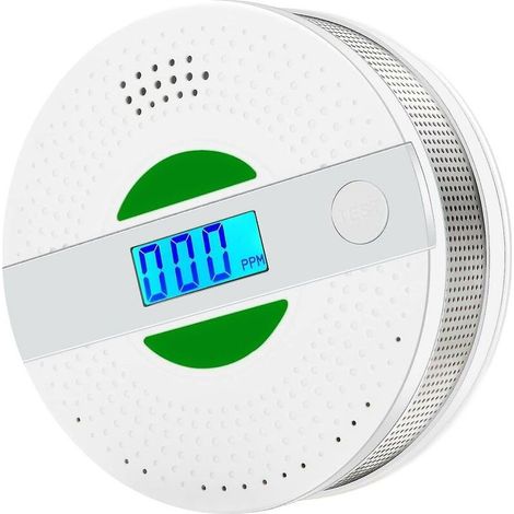 Détecteur de fumée et de monoxyde de carbone, détecteur de fumée combiné Détecteur de fumée CO 2 en 1 (1/5)