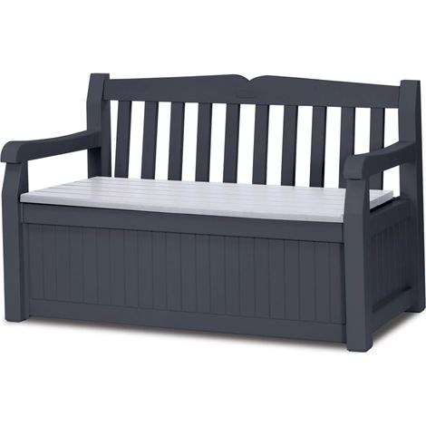 Outdoor Storage Bench Eden 265L Grey Keter (1/5)