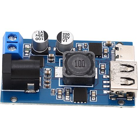 Convertisseur abaisseur CC CC USB 8.2-32V 3-20V régulateur de tension chargeur voiture vers téléphone portable module transformateur (1/5)