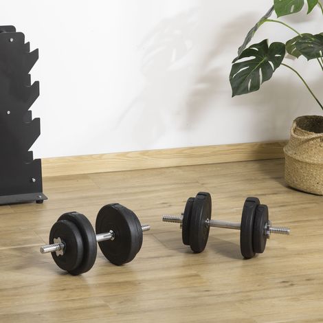 20 kg verstellbares Hantelset mit 2,5/1,5 kg Scheiben und 2 kg Stangen für das Heim-Fitnessstudio (1/5)