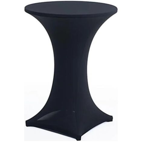 Décoration de Nappe élastique Ensemble de Table Ensemble de Bar Banquet Restauration hôtel Ensemble de table-noir-60x110 cm (1/2)