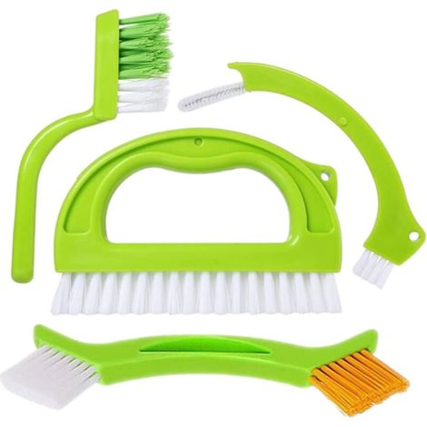 Set mit 4 Haushaltsreinigungsbürsten, Badreinigungsbürste, Fugenreinigungsbürste, Multifunktionsbürste, Fugenreinigungsbürste (1/5)