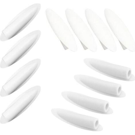 20 Pieces Plastic Pocket Hole Plugs, Tilt Hole Plugs, Oblique Hole Plugs, 9mm Plugs for Pocket Hole Accessories, White (1/5)