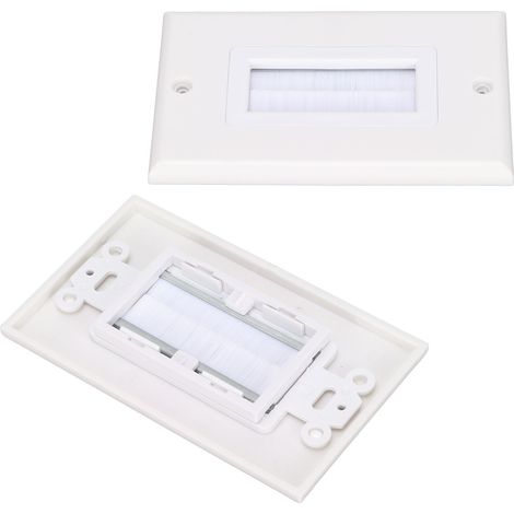 ABS-Bürstenwandplatte, staubdichte Kabeldurchführung, Bürstenwandsteckdose für HD-Multimedia-Schnittstelle und HDTV. (1/5)