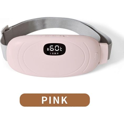 Ceinture chauffante silencieuse, rechargeable par USB, 4 modes de vibration, 5 niveaux de chauffage, arrêt automatique, grande taille élastique, pour femmes (1/4)