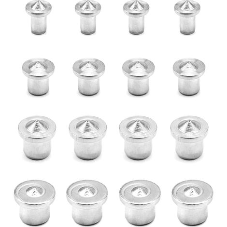 16PCS Wood Dowel Centering Tools, Stainless Steel Drill Guide Tool, 6/8/10/12 mm (1/5)