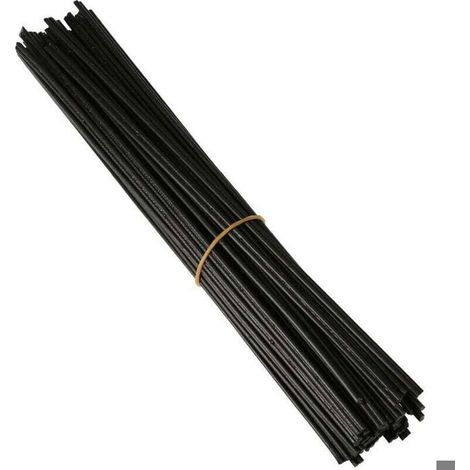 40 pièces baguette de soudage en plastique PP baguette de soudage pour pistolet à souder en plastique à Air chaud 250mm noir K17576B (1/4)