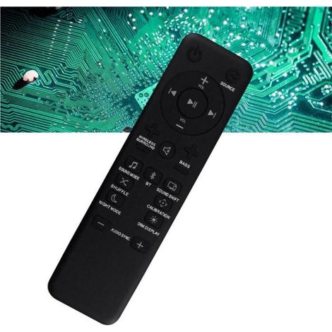 6X Remplacer la Télécommande pour Barre de Son BAR/2.1/3.1/5.1 BAR 2.1, Barre de Son BAR 3.1, Barre de Son BAR 5.1 noir (1/5)