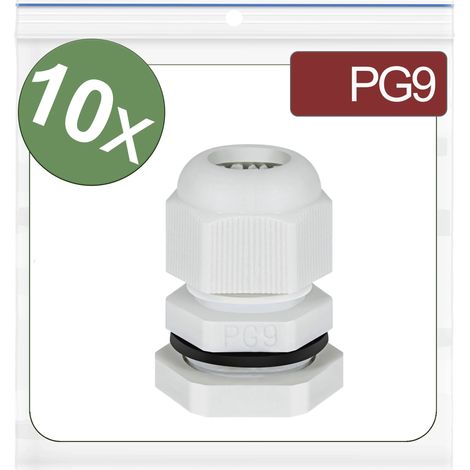 Quadrios 24CA392 Presse-étoupe PG9 Polyamide gris 10 pc(s) Y857833