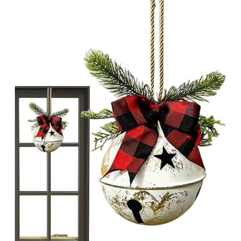 Cloches de Noël Décoratives Pendentif Géant Décoratif Rustique pour Fête (1/5)
