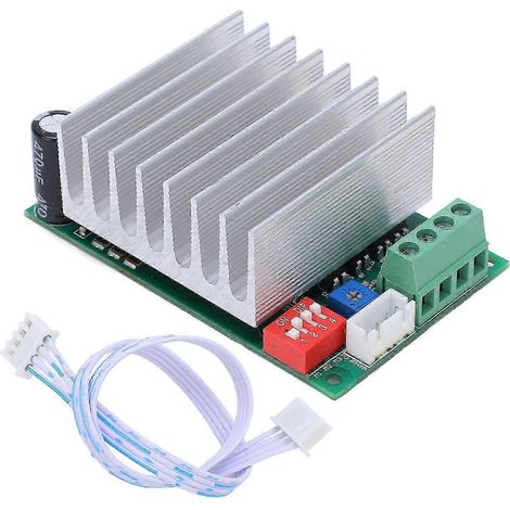 Steuermodul für einachsige Schrittmotoren, Halbschritt-Leiterplatte mit Signalkabel, grüner Sicherheitstreiber, für 3D-Drucker und CNC-Maschinen. (1/5)