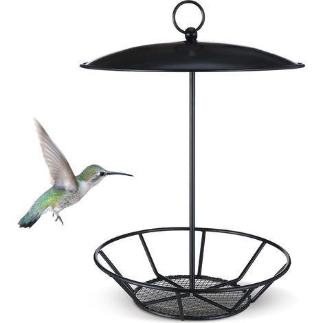 Mangeoire pour oiseaux sauvages, adaptée aux granulés pour oiseaux, capable de maintenir les granulés ronds en place. (1/5)